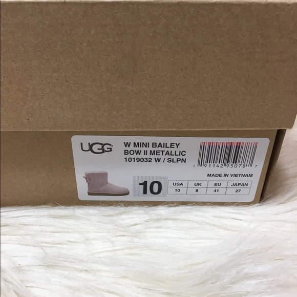 Ugg mini bailey bow II metallic new - Picture 6 of 6